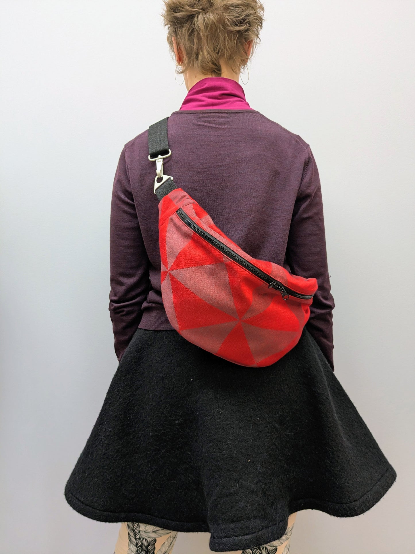 Crossbodybag XL Dreieck | Rot