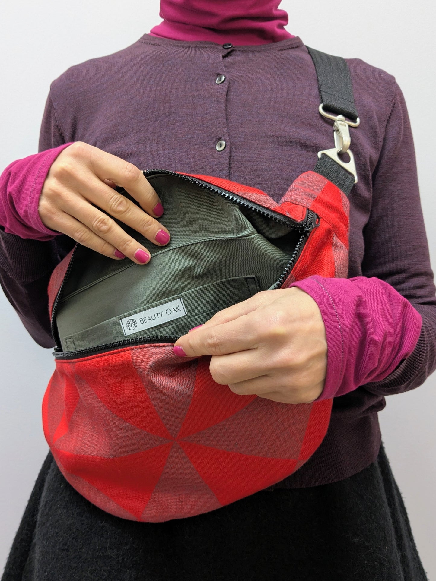 Crossbodybag XL Dreieck | Rot