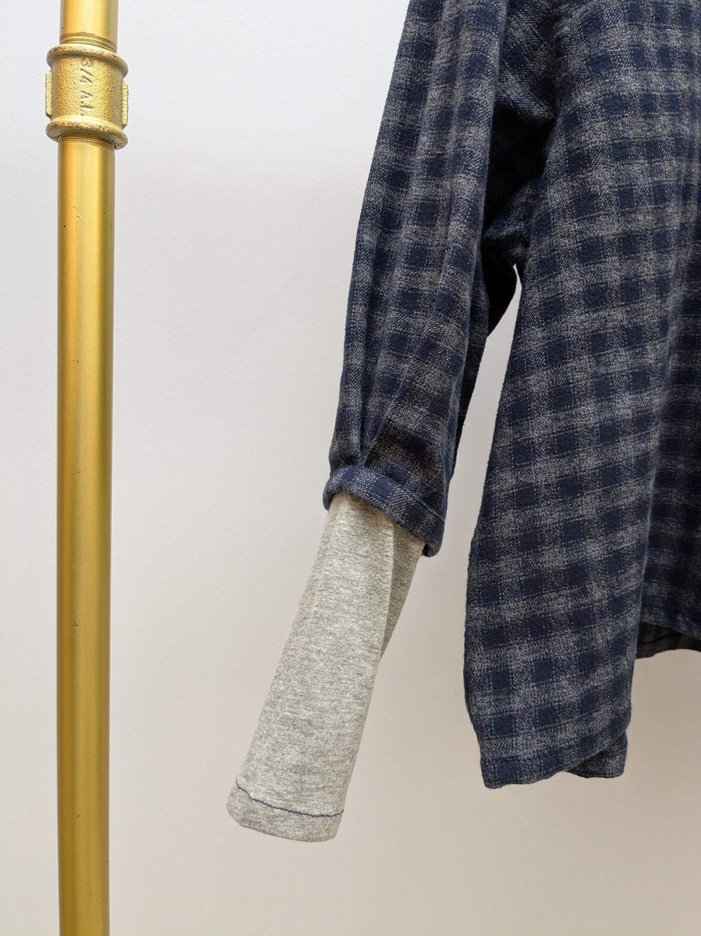 Hemdbluse Flanell | Grau | Unikat