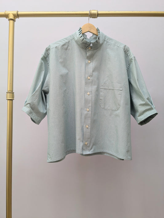 Rüschenbluse | Mint | Unikat