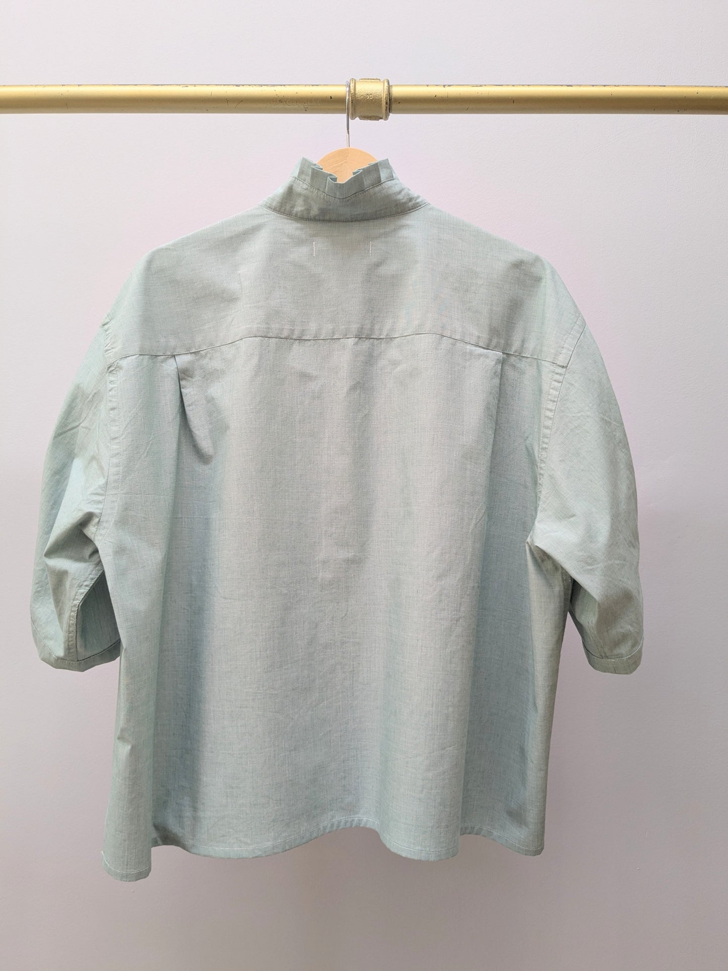 Rüschenbluse | Mint | Unikat