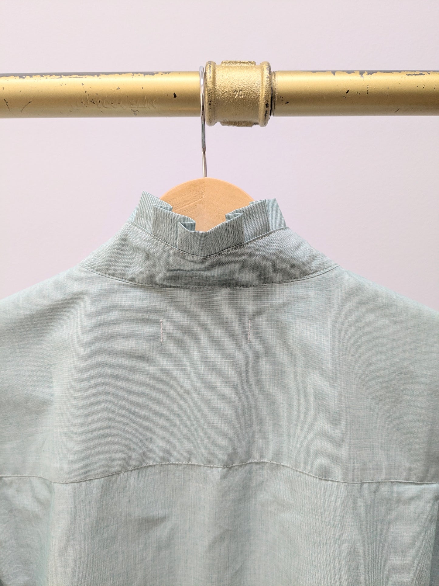 Rüschenbluse | Mint | Unikat